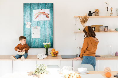 Cork display board Blue old wood