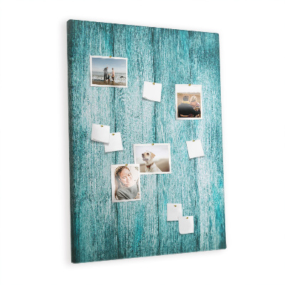 Cork display board Blue old wood