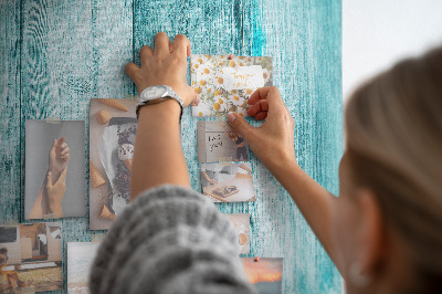 Cork display board Blue old wood