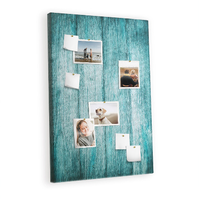 Cork display board Blue old wood