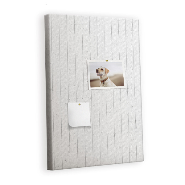 Cork display board White wooden wall