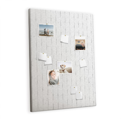 Cork display board White wooden wall