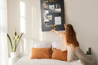 Cork display board Gold confetti