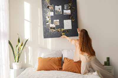 Cork display board Gold confetti