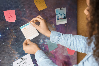 Cork display board Galaxy space