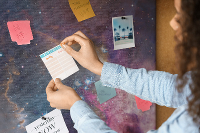 Cork display board Galaxy space