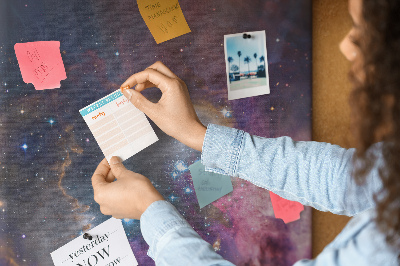 Cork display board Galaxy space