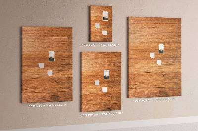 Cork display board Wood planks