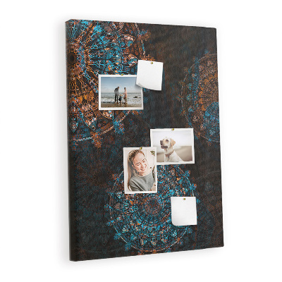 Cork memo board Decorative mandala