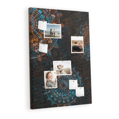 Cork memo board Decorative mandala