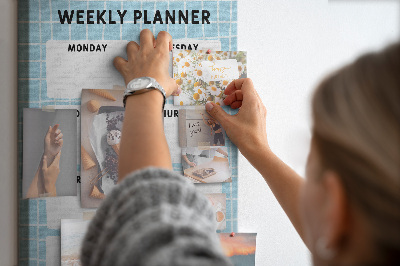 Pin board Weekly planner