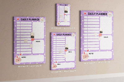 Pin board Daily planner