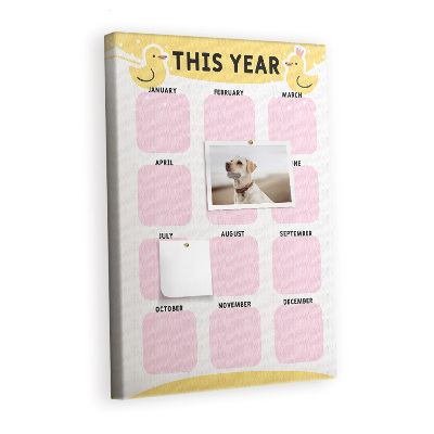 Pin board Yearly planner