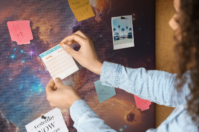 Cork display board Galaxy cosmos