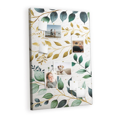 Cork pin board Floral pattern