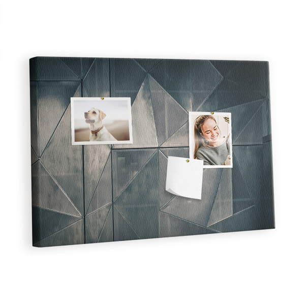 Cork memo board Metal construction