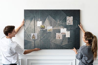 Cork memo board Metal construction