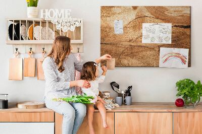 Cork memo board Wood texture