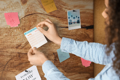 Cork memo board Wood texture