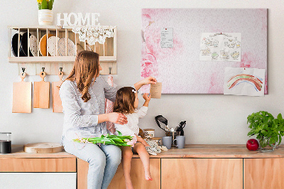 Decorative corkboard Blooming flowers