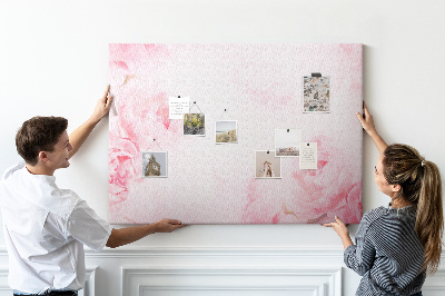 Decorative corkboard Blooming flowers