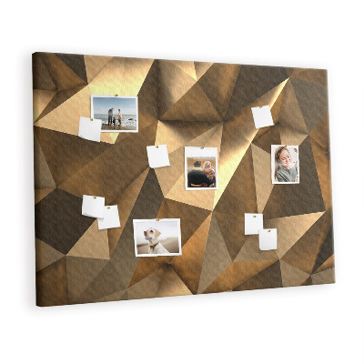 Decorative corkboard 3D abstract