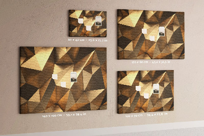 Decorative corkboard 3D abstract