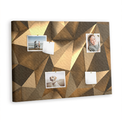 Decorative corkboard 3D abstract