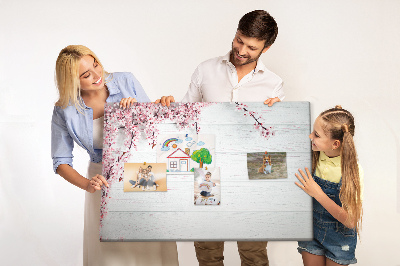 Cork display board Spring flowers