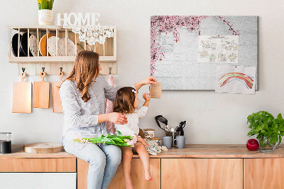 Cork display board Spring flowers