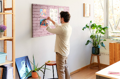 Cork display board Brick wall