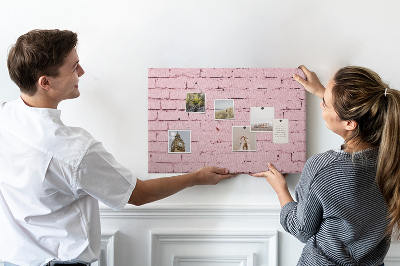 Cork display board Brick wall