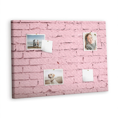 Cork display board Brick wall