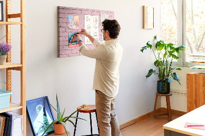 Cork display board Brick wall