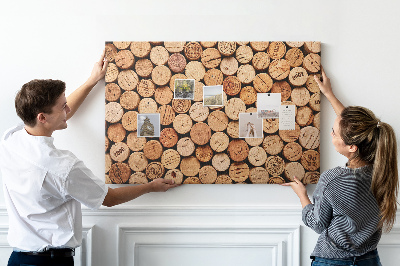 Cork memo board Wood wine corks