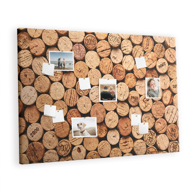 Cork memo board Wood wine corks