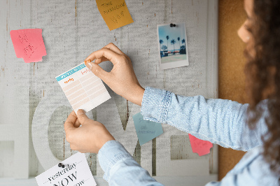 Cork memo board Home word