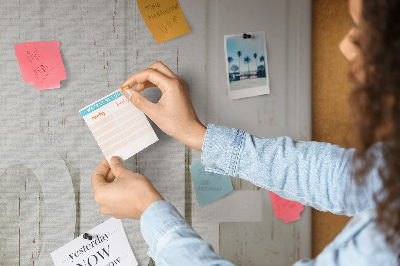 Cork memo board Home word