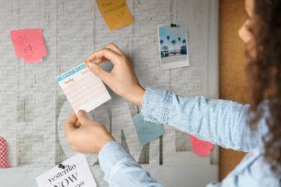 Cork memo board Home word