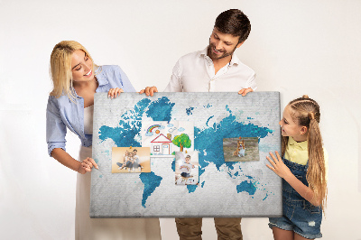 Pin board Map of the world