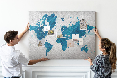 Pin board Map of the world