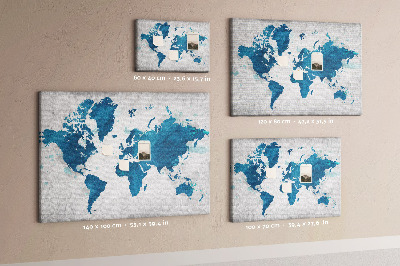 Pin board Map of the world