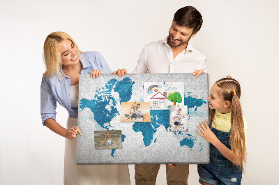 Pin board Map of the world