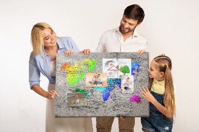 Pin board Map of the world