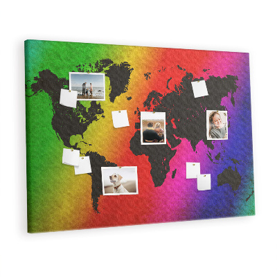 Pin board Map of the world