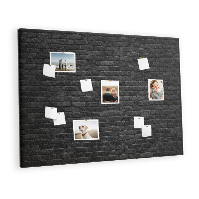 Pin board Dark brick wall