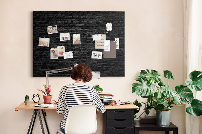 Pin board Dark brick wall