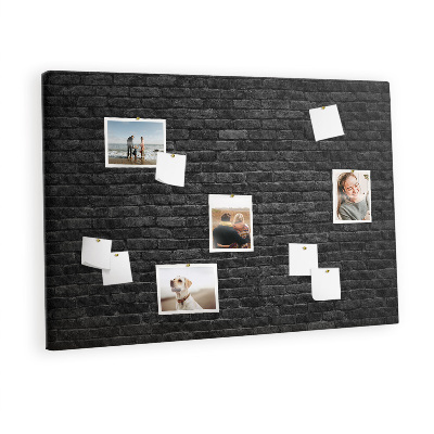 Pin board Dark brick wall