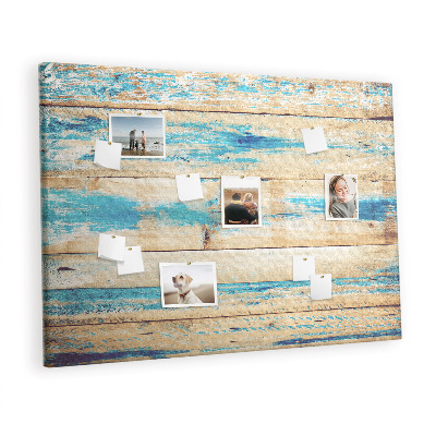 Pin board Old blue wood