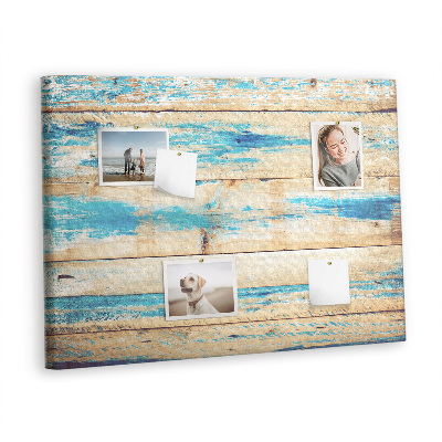 Pin board Old blue wood